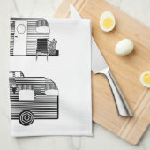 Reisende Camper Caravan Thunder_Cove Geschirrtuch (Viertel Falte)