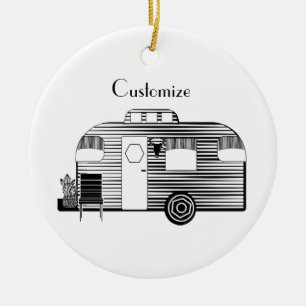 Reisende Camper Caravan Thunder_Cove Keramik Ornament