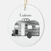 Reisende Camper Caravan Thunder_Cove Keramik Ornament (Links)
