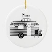 Reisende Camper Caravan Thunder_Cove Keramik Ornament (Hinten)