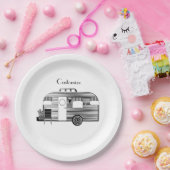 Reisende Camper Caravan Thunder_Cove  Pappteller (Party)