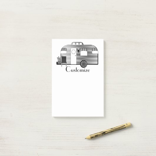 Reisende Camper Caravan Thunder_Cove Post-it Klebezettel (Auf Schreibtisch)