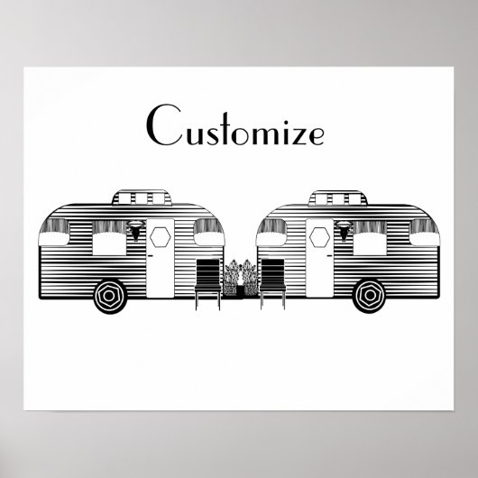 Reisende Camper Caravan Thunder_Cove Poster (Vorne)