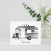 Reisende Camper Caravan Thunder_Cove Postkarte (Stehend Vorderseite)