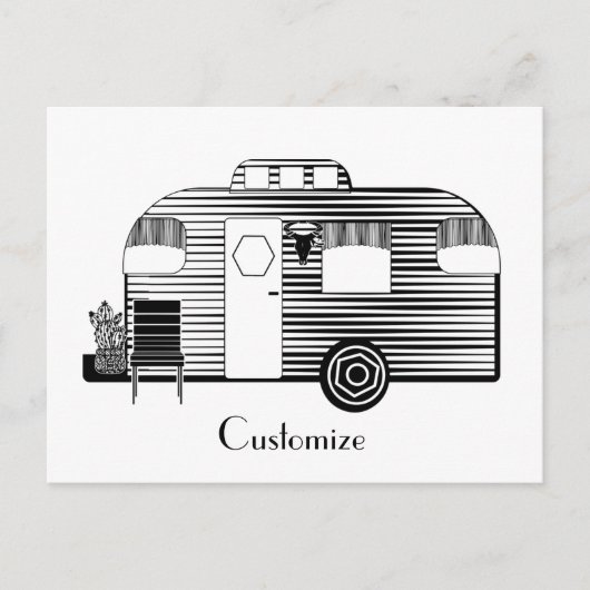 Reisende Camper Caravan Thunder_Cove Postkarte (Vorderseite)