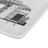 Reisende Camper Caravan Thunder_Cove Schneidebrett (Ecke)