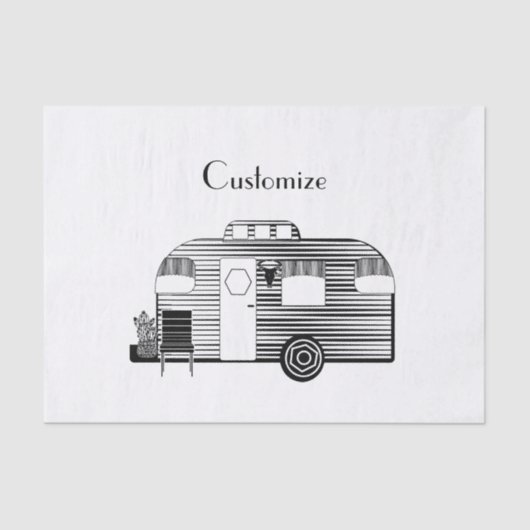 Reisende Camper Caravan Thunder_Cove Seidenpapier (Vorderseite)