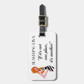 REISENDE DIVA Wenn es nicht ein Ort ist, ist es ei Gepäckanhänger (Vorderseite vertikal)