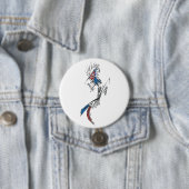 Reisende Farbige Abstrakte Stammes-Tattoo-Kunst Button (Beispiel)