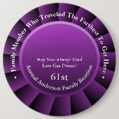 Reisende Farthest Family Wiedersehen Awards Button (Vorderseite)