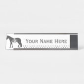 Reisende Florpferde - individuelle Namensplatte Schreibtischnamensplakette (Vorderseite )