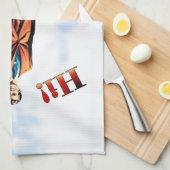 Reisende Geschirrtuch (Viertel Falte)