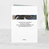 Reisende Höfe Seine Mare Wild Horse Grußkarten Dankeskarte (Rückseite)