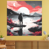 Reisende in der Abenddämmerung Leinwanddruck (Insitu (Wohnzimmer))