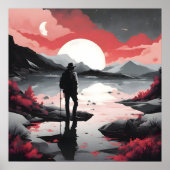 Reisende in der Abenddämmerung Poster (Vorne)