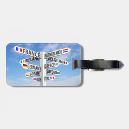 Reisende in Europa Gepäckanhänger