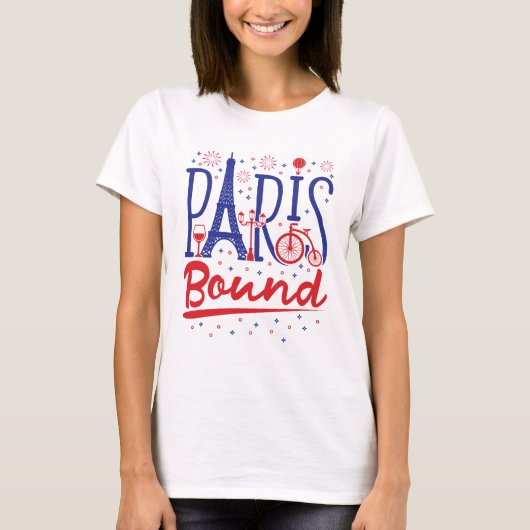 Reisende in Paris T-Shirt (Vorderseite)