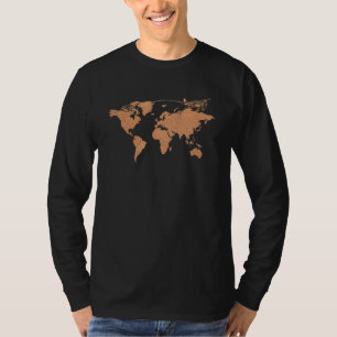 Reisende Kartographie Reisender Land Weltkarte 1 T-Shirt