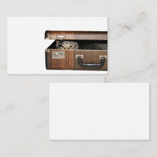 Reisende Katzen-Visitenkarte Visitenkarte (Vorne/Hinten)