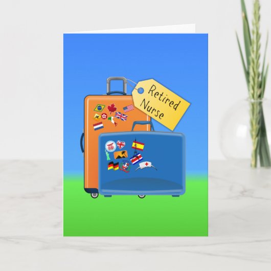 Reisende Krankenschwester, verpackt und bereit zum Karte (Vorderseite)