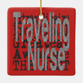 Reisende Krankenversicherer Keramikornament (Rückseite)