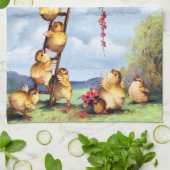 Reisende Küken Küchentuch (Gefaltet)