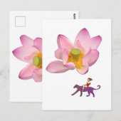 Reisende Postkarte (Vorne/Hinten)