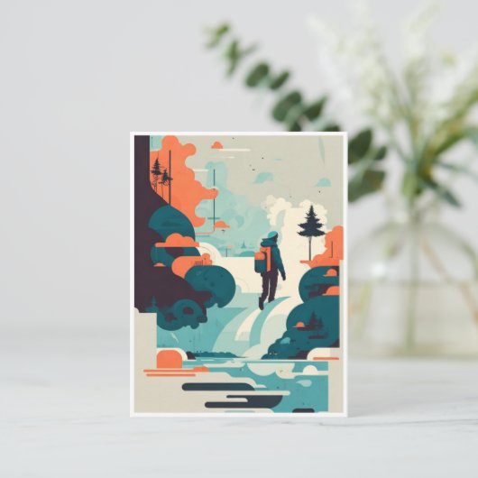 Reisende Postkarte (Stehend Vorderseite)