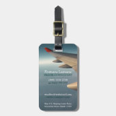 Reisende Reiseberater Flugzeug Wing Gepäckanhänger (Vorderseite vertikal)