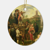 Reisende Schauspieler Keramik Ornament (Links)