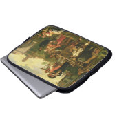 Reisende Schauspieler Laptopschutzhülle (Vorne Knopf)