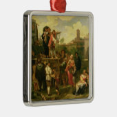 Reisende Schauspieler Silbernes Ornament (Rechts)