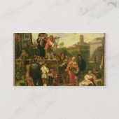 Reisende Schauspieler Visitenkarte (Rückseite)