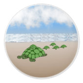 Reisende Terrapin Keramikknauf (Vorderseite)
