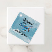 Reisende Themenschiff Party Flugzeug Vintag Geschenkanhänger (Beispiel)