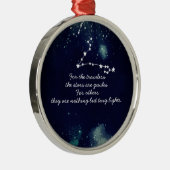 Reisende und Sterne - Keramik Ornament Aus Metall (Rechts)