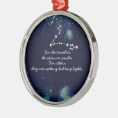 Reisende und Sterne - Keramik Ornament Aus Metall (Links)