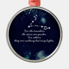Reisende und Sterne - Keramik Ornament Aus Metall