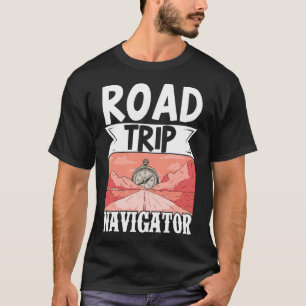 Reisende Urlaub Straße Reise Navigator Karte T-Shirt