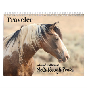 Reisende von McCullough Peaks Wild Horse Kalender