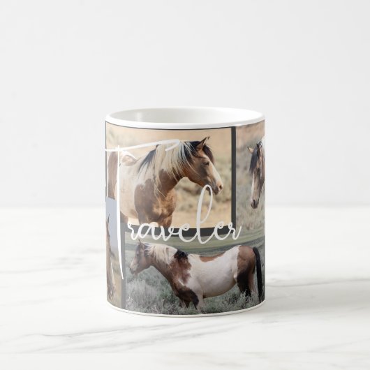 Reisende Wild Horse Kaffeetasse (Mittel)