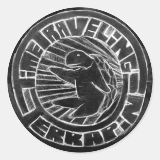 reisender Dosenschildkröteaufkleber der Zeit Runder Aufkleber (Vorderseite)