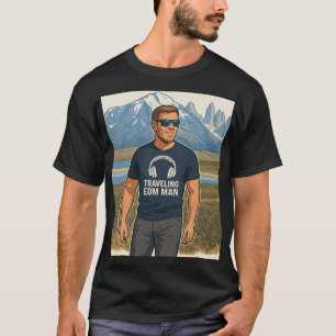 Reisender EDM-Mann T-Shirt
