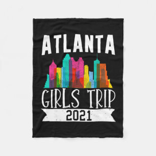 Reisender Flug Urlaub Atlanta Mädchen Reise Wasser Fleecedecke