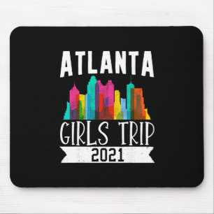 Reisender Flug Urlaub Atlanta Mädchen Reise Wasser Mousepad