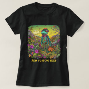 Reisender Frosch Wildblumen-Wald Kröte, Froschlieb T-Shirt