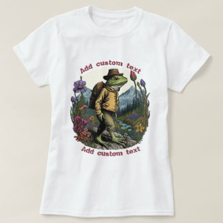 Reisender Frosch Wildblumenwald Kröte, Froschliebh T-Shirt