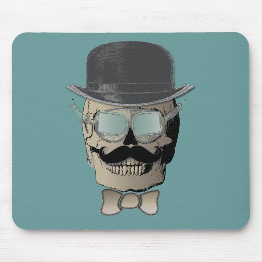 Reisender Herr-Bones Steam Punk Time Mousepad (Vorne)