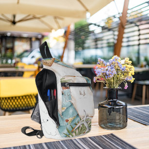 Reisender in der modernen Welt   Monogramm Crossbody Bag