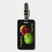Reisender Lehrer-Gepäckanhänger Gepäckanhänger (Vorderseite vertikal)